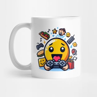 Happy gamer emoji Mug
